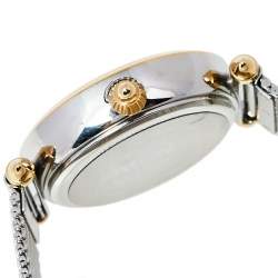 Pre Owned Just Cavalli Silver Two-Tone Stainless Steel Animaller JC1L085M0095 Women's Wristwatch 32 mm