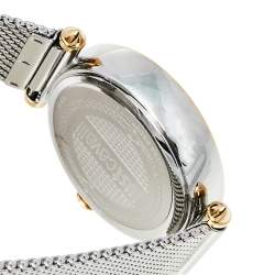 Pre Owned Just Cavalli Silver Two-Tone Stainless Steel Animaller JC1L085M0095 Women's Wristwatch 32 mm