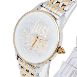 مملوكة مسبقًا ساعة يد نسا�ئية جاست كافالي 1أل043 ستانلس ستيل لونين فضي 34 مم