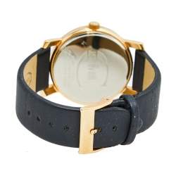 مملوكة مسبقًا ساعة يد نسائية جست كافالي مون  R7251103625 ساتان ستانلس ستيل مطلي ذهب وردي سوداء  38 مم