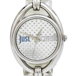 مملوكة مسبقًا ساعة يد نسائية جست كافالي دروب R7253182502 ستانلس ستيل فضية 32 مم