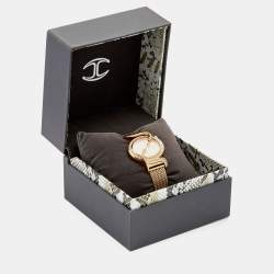 مملوكة مسبقًا Just Cavalli Sin JC 2H Gold Plated Stainless Steel 7253591501 Women's Wristwatch 35 mm