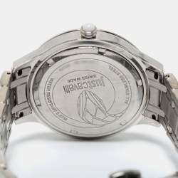 Just Cavalli Silver Stainless Steel Luminal R7253597501 Women's Wristwatch 39 mm