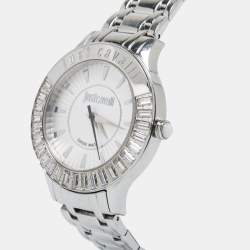Just Cavalli Silver Stainless Steel Luminal R7253597501 Women's Wristwatch 39 mm