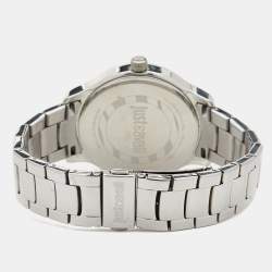 Just Cavalli Silver Stainless Steel Huge R7253127509 Women's Wristwatch 42 mm