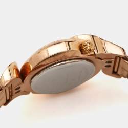 Just Cavalli Brown Rose Gold Tone Stainless Steel Sin 7253591506 Women's Wristwatch 35 mm