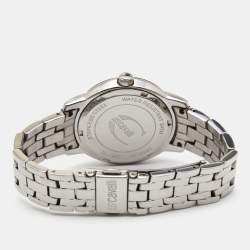 Pre Owned Just Cavalli Silver Crystal Embellished Stainless Steel R7253161515 Women's Wristwatch 34 mm