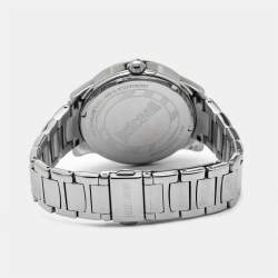 Pre Owned Just Cavalli Purple Silver Crystal Embellished Stainless Steel R7253196501 Women's Wristwatch 40 mm