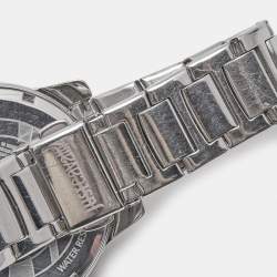 Pre Owned Just Cavalli Purple Silver Crystal Embellished Stainless Steel R7253196501 Women's Wristwatch 40 mm