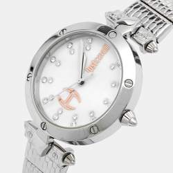 Just Cavalli Mother Of Pearl Stainless Steel JC Logo JC1L122M0055 Women's Wristwatch 36 mm