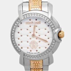 Roberto Cavalli by Franck Muller Silver Two Tone Stainless Steel 1L019 Women's Wristwatch 36 mm