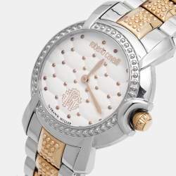 Roberto Cavalli by Franck Muller Silver Two Tone Stainless Steel 1L019 Women's Wristwatch 36 mm