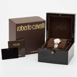 Roberto Cavalli by Franck Muller Silver Two Tone Stainless Steel 1L019 Women's Wristwatch 36 mm