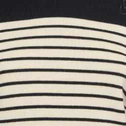 JW Anderson Navy Blue Striped Merino Wool Knit Sweater S