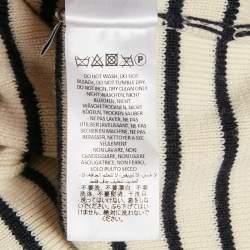 JW Anderson Navy Blue Striped Merino Wool Knit Sweater S
