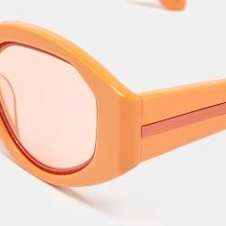 Karen Walker Orange Castaway Cat Eye Sunglasses