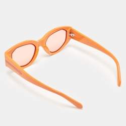 Karen Walker Orange Castaway Cat Eye Sunglasses