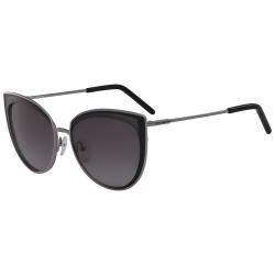 Karl Lagerfeld Shiny Gunmetal KL255S Cat Eye Sunglasses