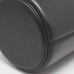 Karl Lagerfeld Black Leather K/Charms Bucket Bag