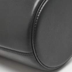 Karl Lagerfeld Black Leather K/Charms Bucket Bag