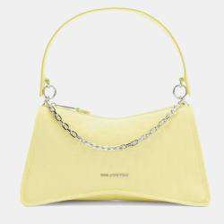 مملوكة مسبقًا Karl Lagerfield K Seven Element Shb Embossed Yellow Leather Shoulder bag