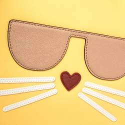 Pre Owned Karl Lagerfeld Yellow Leather Maybelle Cat Tote