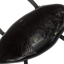 Pre Owned Karl Lagerfeld Black Leather Maybelle Tote