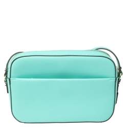 Pre Owned Karl Lagerfeld Mint Green Leather Maybelle Choupette Crossbody Bag                   