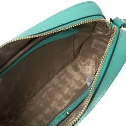 Pre Owned Karl Lagerfeld Mint Green Leather Maybelle Choupette Crossbody Bag                   