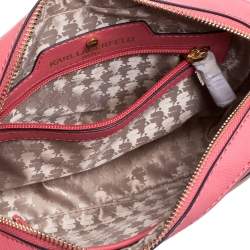 Pre Owned Karl Lagerfeld Pink Leather Maybelle Choupette Crossbody Bag