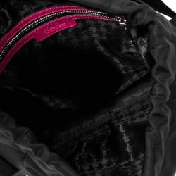 Pre Owned Karl Lagerfeld Black Nylon K/neon Backpack 