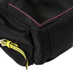 Pre Owned Karl Lagerfeld Black Nylon K/neon Backpack 
