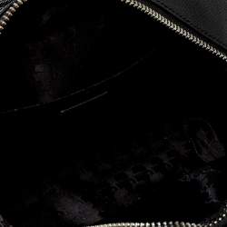 Karl Lagerfeld Black Faux Leather K/Klassik Satchel
