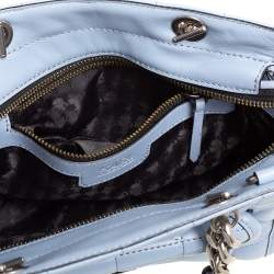 Pre Owned Karl Lagerfeld Blue Quilted Leather K/Kuilted Tote