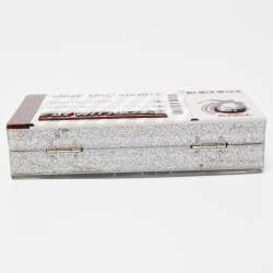 Pre Owned Karl Lagerfeld Multicolor Glitter Acrylic Minaudiere K/Jet Boarding Pass Chain Clutch