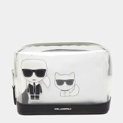 Karl Lagerfeld Black/Silver Glitter Acrylic Choupette Minaudiere Chain Box  Clutch Karl Lagerfeld | The Luxury Closet