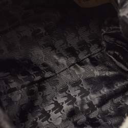 Pre Owned Karl Lagerfeld Black Nylon and Leather K/Ikonik Choupette Cosmetic Pouch