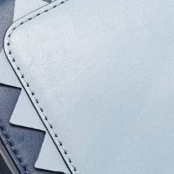 Karl Lagerfeld Tricolor Leather Zigzag K/Klassik Shoulder Bag