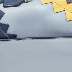 Karl Lagerfeld Tricolor Leather Zigzag K/Klassik Shoulder Bag