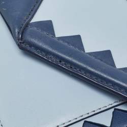 Karl Lagerfeld Tricolor Leather Zigzag K/Klassik Shoulder Bag