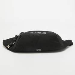 Karl Lagerfeld Black Nylon Rue St. Guillaume Belt Bag