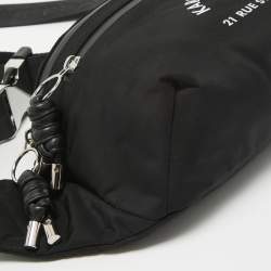 Karl Lagerfeld Black Nylon Rue St. Guillaume Belt Bag