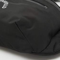 Karl Lagerfeld Black Nylon Rue St. Guillaume Belt Bag