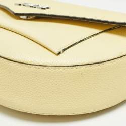 Pre Owned Karl Lagerfeld Light Yellow K/Karry All Front Crossbody Bag