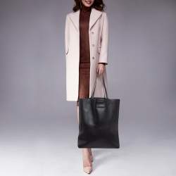 Karl Lagerfeld Black Leather Vertical Tote