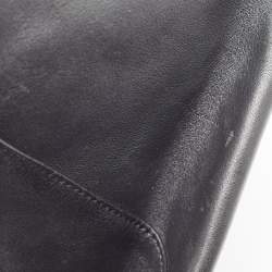 Karl Lagerfeld Black Leather Vertical Tote