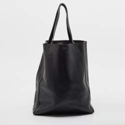 Karl Lagerfeld Black Leather Vertical Tote