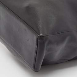 Karl Lagerfeld Black Leather Vertical Tote