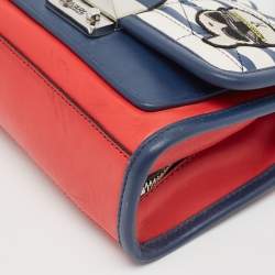 Karl Lagerfeld Multicolor Faux Leather Captain Karl K/Kuilted Shoulder Bag