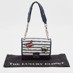 Karl Lagerfeld Multicolor Faux Leather Captain Karl K/Kuilted Shoulder Bag